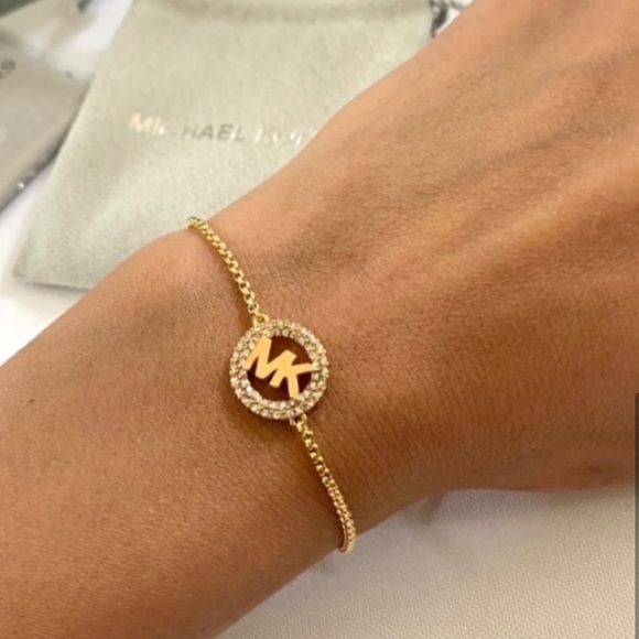 NWT authentic MK rosegold tone logo bracelet - Picture 6 of 6